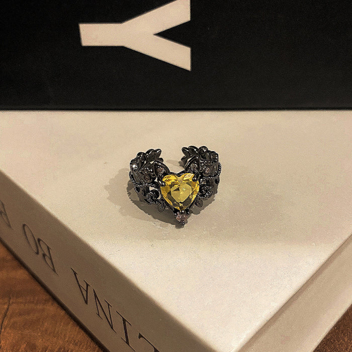 Wholesale Personalized and fashionable open-end ring, simple and niche food ring