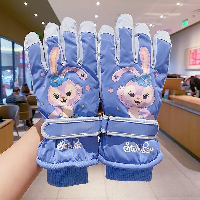 Wholesale Cartoon Windproof and Antifreeze Fleece-Lined Gloves