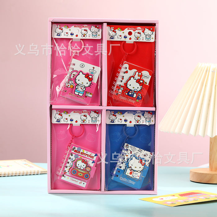 Wholesale 2pcs Coil Notebook High-Value Color Page Keychain Notebook