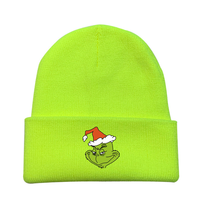 Wholesale Christmas Cartoon Wool Knitted Hat JDC-FH-LaiY005