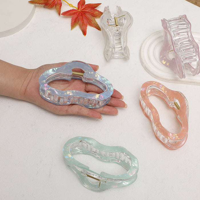 Wholesale New style clip with large hollowed out cloud pattern, high-end hair clip, light luxury style wholesale