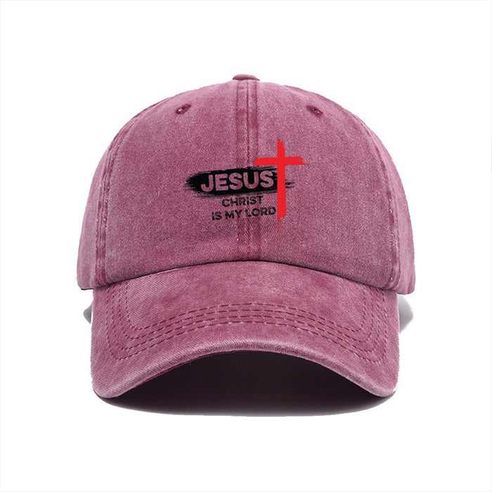 Wholesale New washed vintage letter duckbill cap with soft top and retro baseball cap for sun protection