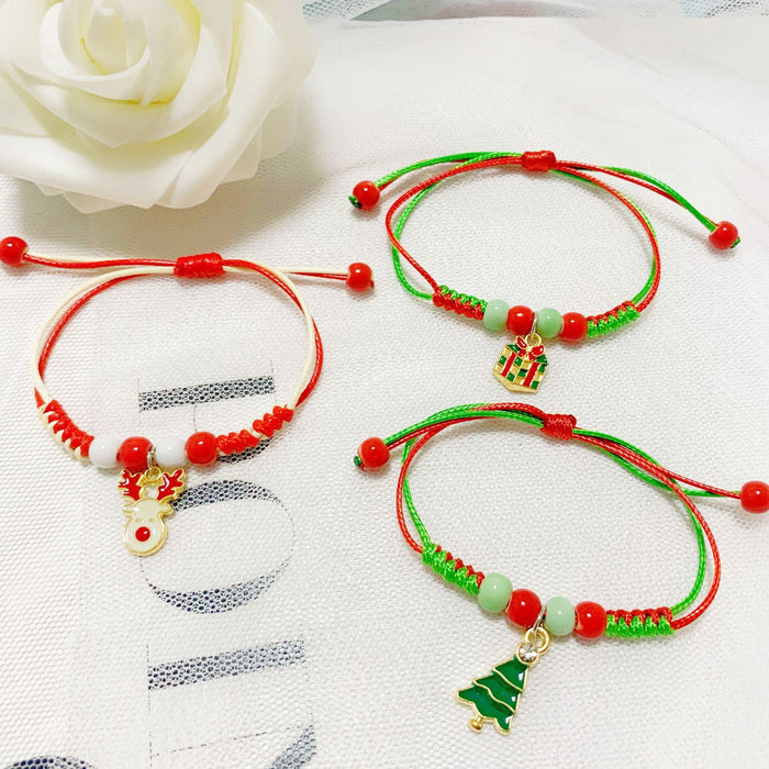 Wholesale Christmas cartoon bracelet  Christmas tree donuts deer a variety of optional manufacturers
