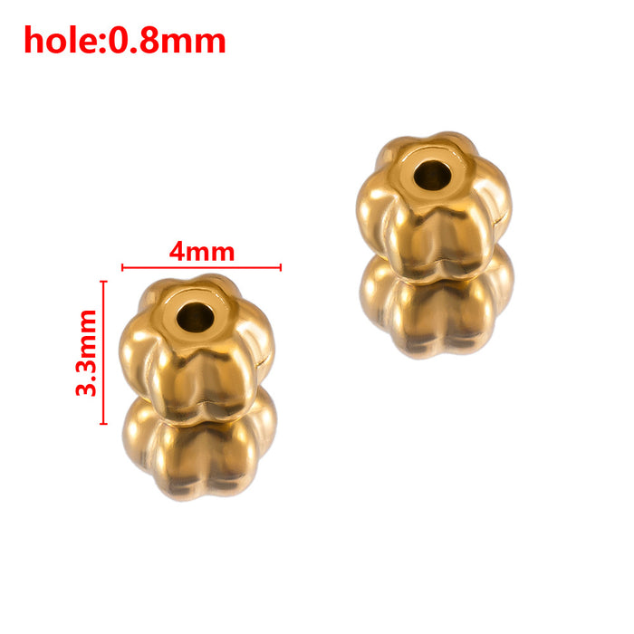 Wholesale Stainless steel hole bead lantern hole bead angular scattered bead separated bead handmade DIY bracelet bracelet bracelet bracelet bracelet