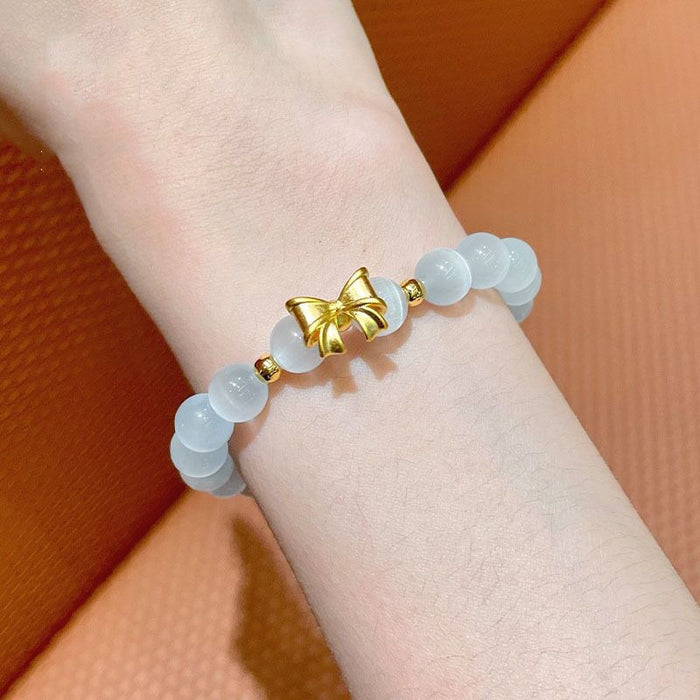 Wholesale Cat's Eye Stone Bracelet Light Luxury Niche Hand Beads