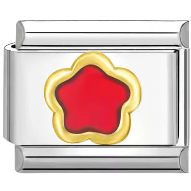 Wholesale Mother' s Day Series Stainless Steel Italian Flower Bracelet DIY Module Combination Jewelry