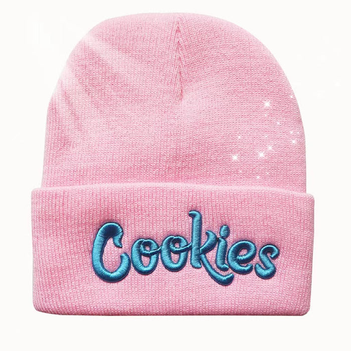 Wholesale Cookies Letters 3D Embroidered Knitted Wool Hat JDC-FH-HongHong013