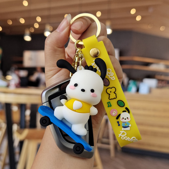 Wholesale Cartoon Silicone Doll Keychain JDC-KC-ZhuoRan020