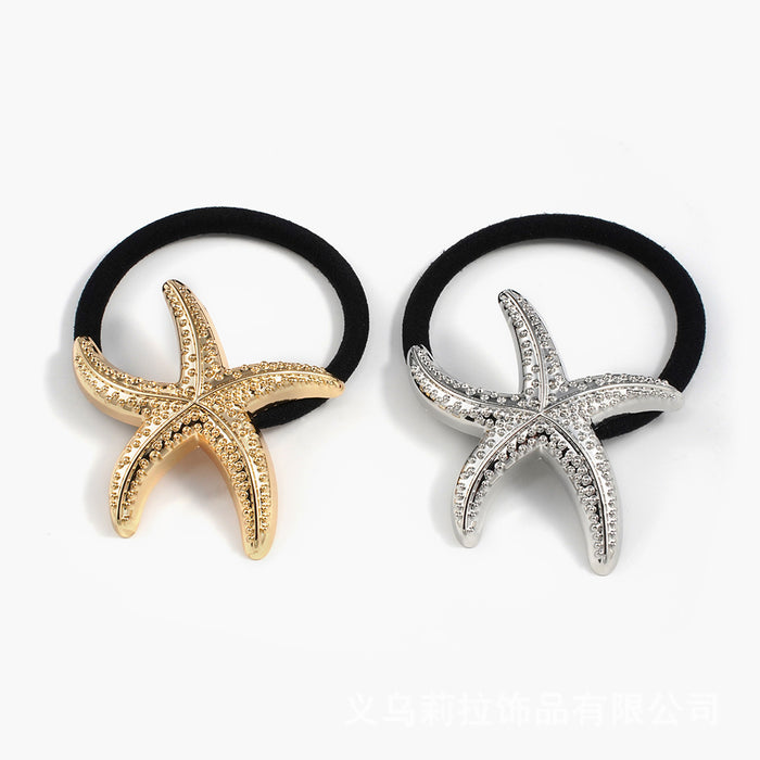 Wholesale Summer metal starfish seashell hair band high quality hair band