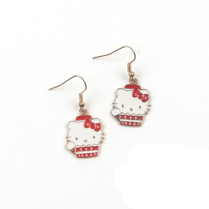Wholesale Cute Cupcake Cat Earrings