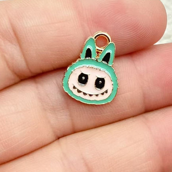 Wholesale 10pcs Alloy Oil Drip DIY Earrings,  Keychains,  Necklaces Pendant