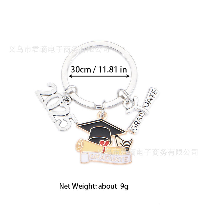 Wholesale Foreign trade bachelor cap book cap key chain graduation pendant