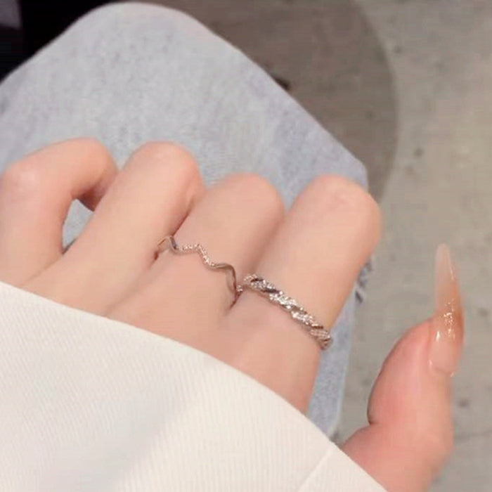 Wholesale Light luxury ring with niche design, high-end sensory ring, exquisite ring opening temperament