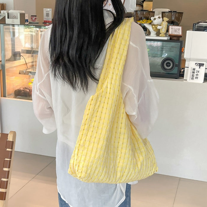 Wholesale Hollow grid vest bag, premium canvas bag, shoulder bag, tote bag