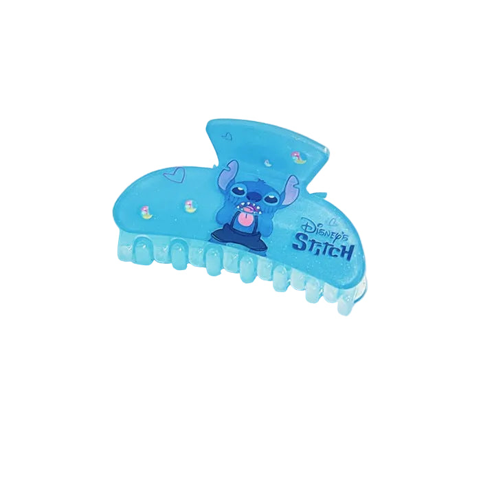 Wholesale Cute cartoon acrylic hair clips with fine glitter