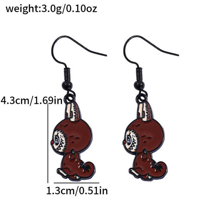 Wholesale Personality Peripheral Cartoon Oil Drop Earrings Creative Accessories