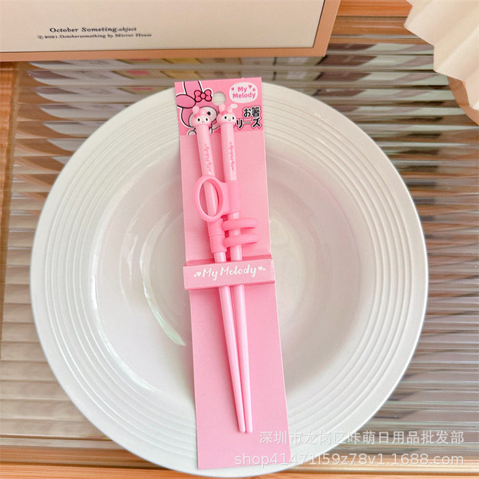 Wholesale Cartoon Learn Chopsticks Training Chopsticks  Toddlers Auxiliary Practice Chopsticks Baby Chopsticks
