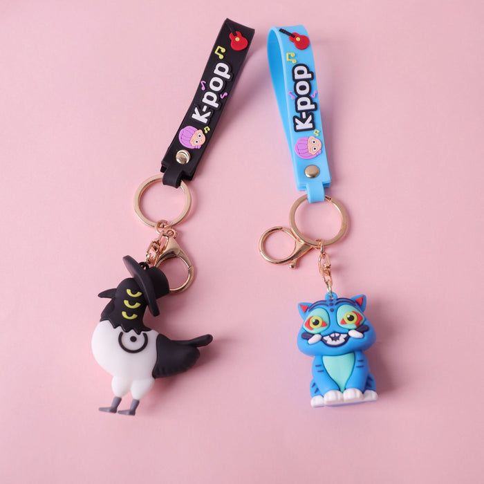 Wholesale K-POP keychain PVC soft plastic doll anime pendant