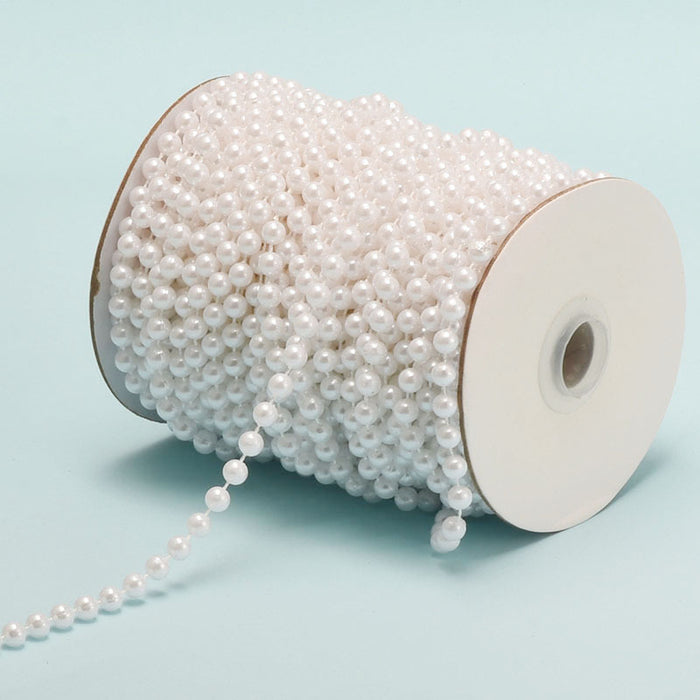 Wholesale White round beads handmade jewelry accessories headdress hair accessories material