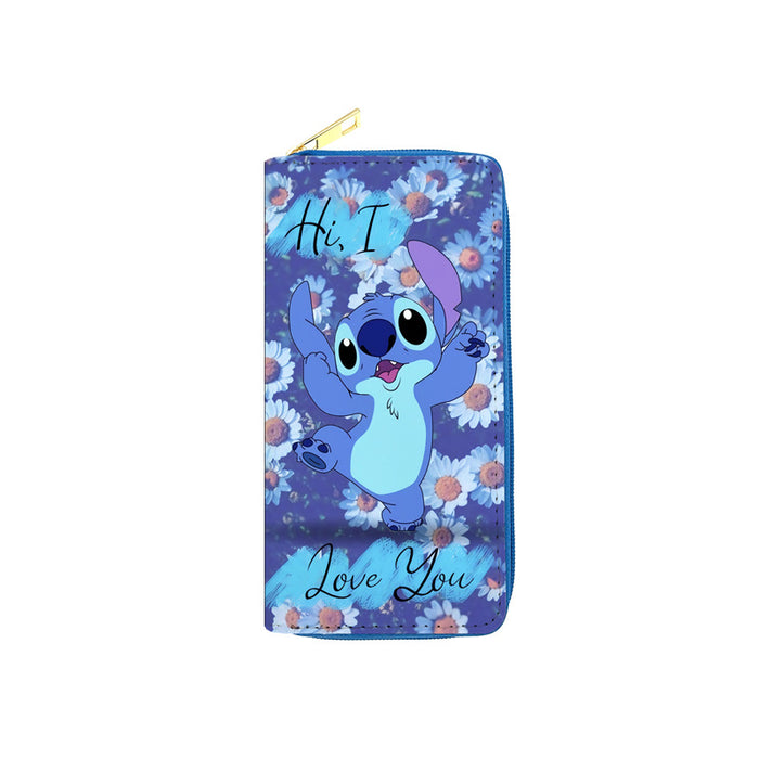 Wholesale 5pcs Cartoon Print Long PU Wallet JDC-WT-JiRui008