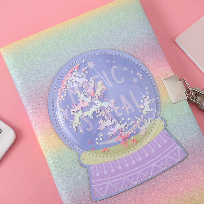 Wholesale Cute sloth plush notebook Creative children' s notebook with lock Cartoon colorful bear plush notebook