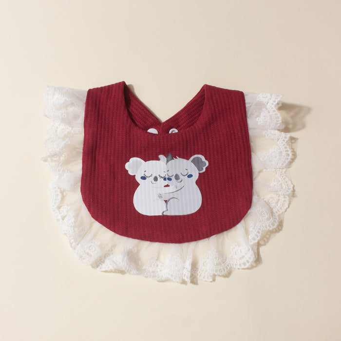 Wholesale Baby Lace Bibs Cotton Gauze JDC-TW-ZB003