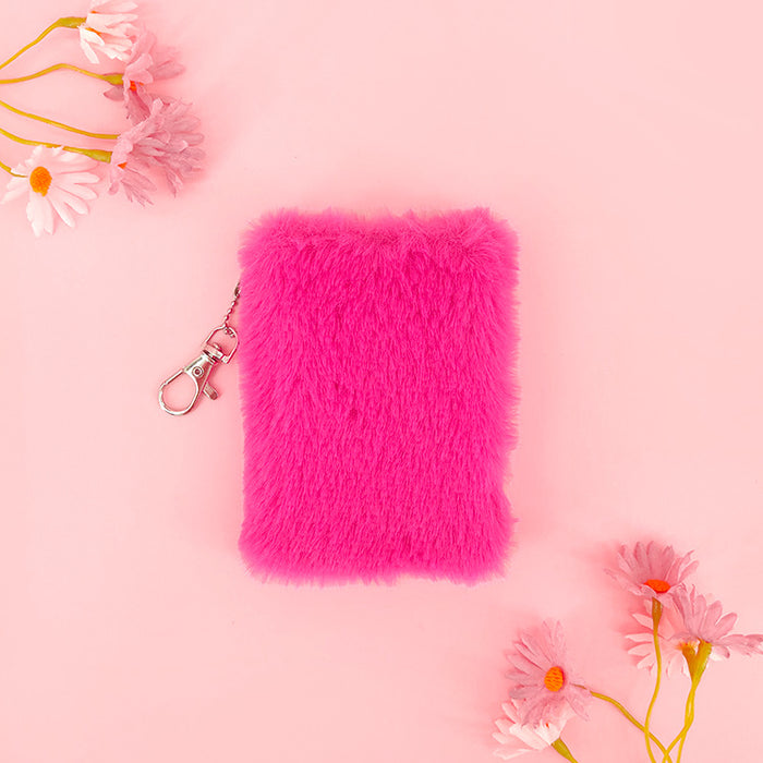 Wholesale Plush Notebook Cute Candy Color Pocket Journal for Casual Writing Gift MOQ≥2