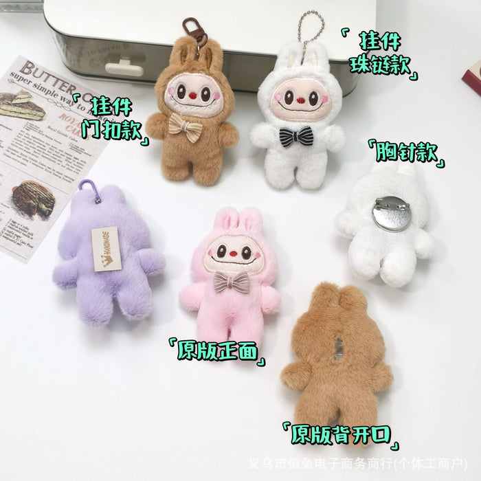Wholesale Cartoon Cute Cloth Pendant Rabbit Plush Brooch Doll Doll Small Gift Clothing Accessories