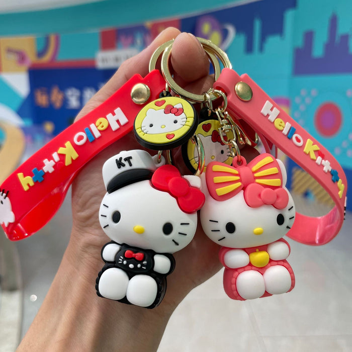 Wholesale Cute keychain cartoon figurine student backpack pendant car keychain small gift