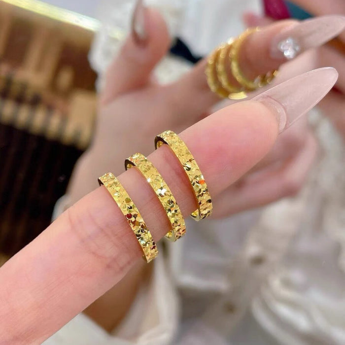 Wholesale Gold plated ring for men and women, slim design