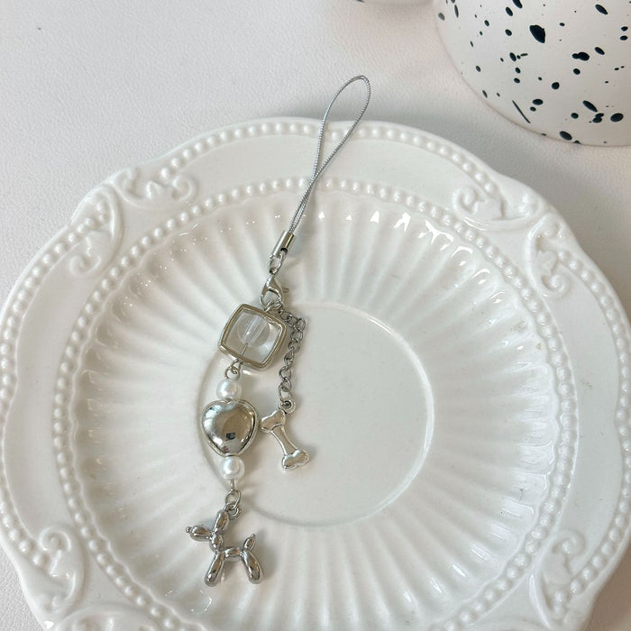 Wholesale Dog Mobile Phone Chain Worker Beaded Key Chain Goo Ben Hanging Chain