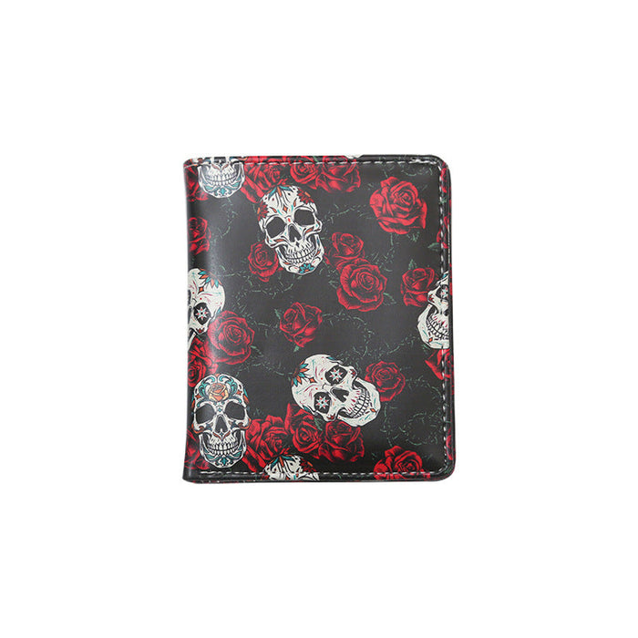 Wholesale Color Skull Compact Wallet JDC-WT-MaoMao002