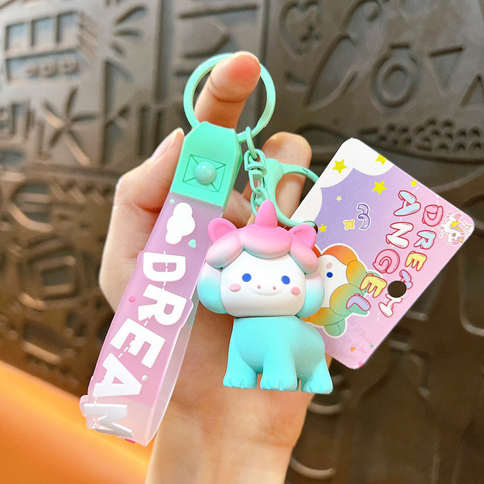 Wholesale Gradient Unicorn Keychain