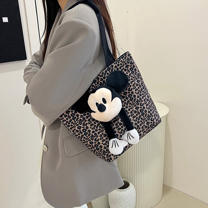 Wholesale Leopard print bag new popular retro shoulder bag casual commuting tote bag