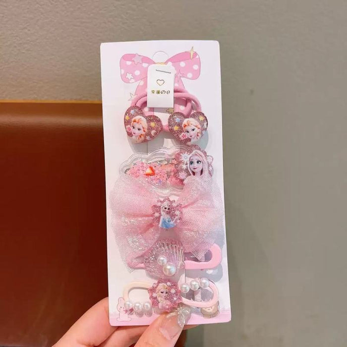 Wholesale Cute Cartoon Kids'  Hair Clip and Hair Scrunchies Set