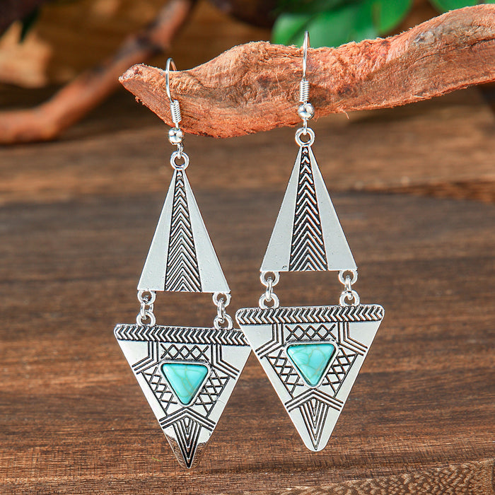 Wholesale Bohemian Vintage Drop Alloy Earrings Women' s Fashion Jewelry Accessory MOQ≥2