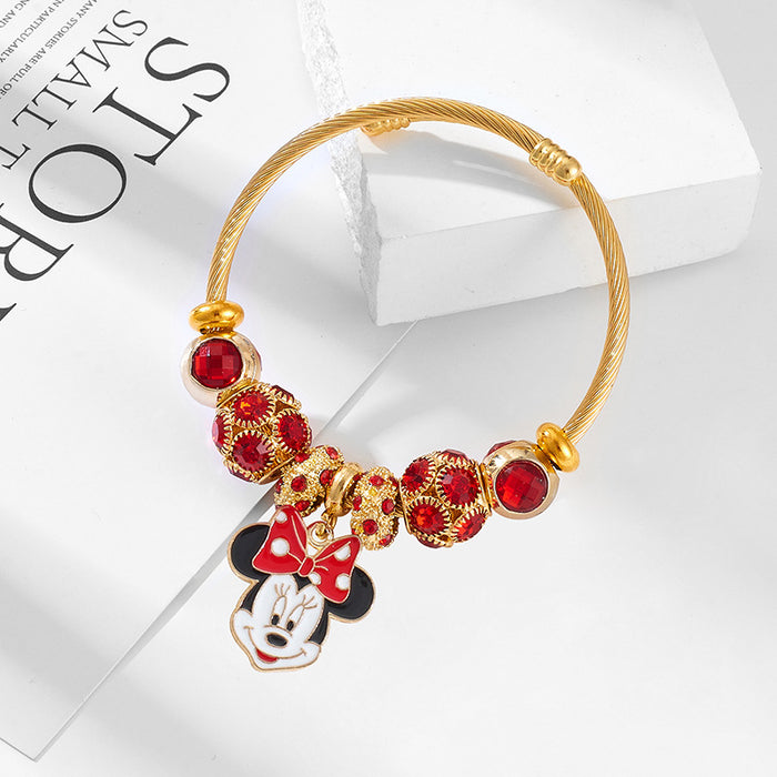 Wholesale Cartoon Couple Bracelet Stainless Steel Jewelry Accessory MOQ≥2