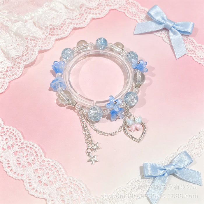 Wholesale Sweet Blossom Heart Bracelet Women Fashion Accessory Gift