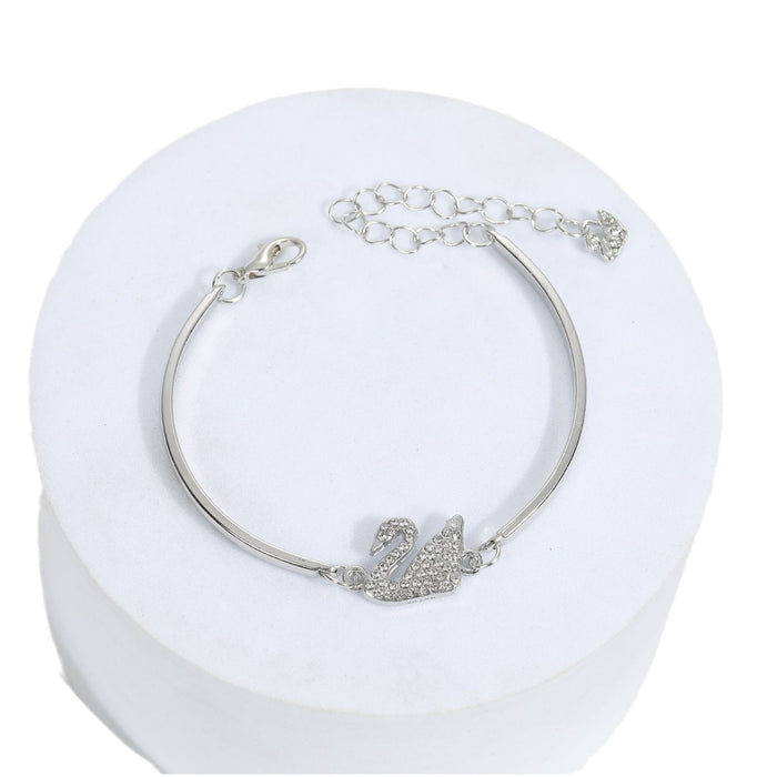Wholesale Swan Diamond Alloy Bracelet JDC-BT-Liyang004