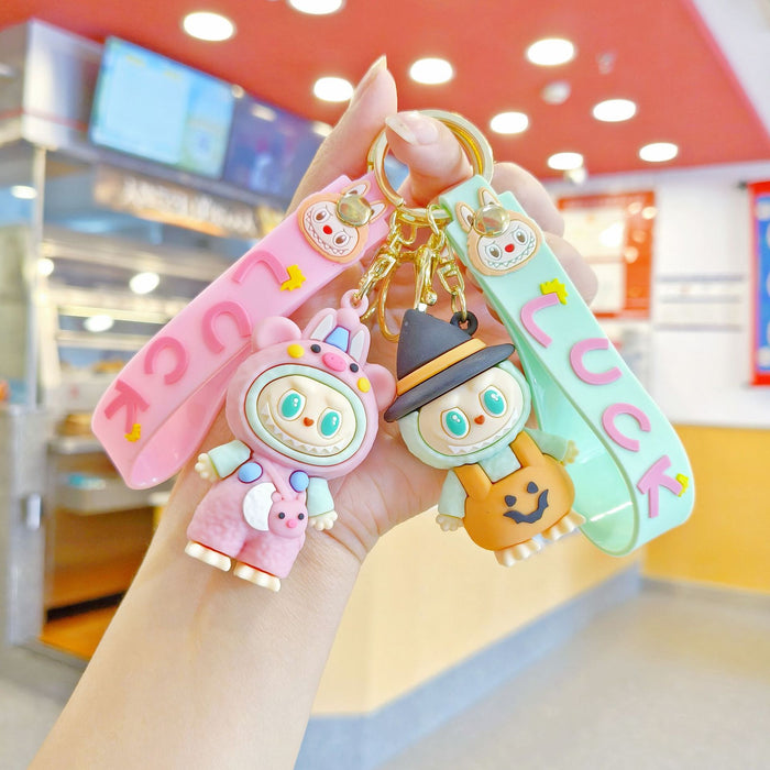 Wholesale Dressing Plush Key Pendant Cute Stereo Doll Car Key Chain