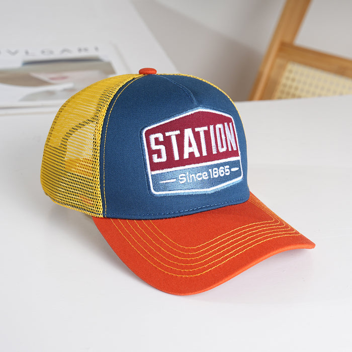 Wholesale Cotton Embroidered Baseball Cap Summer Versatile Street Trucker Hat Duckbill Cap