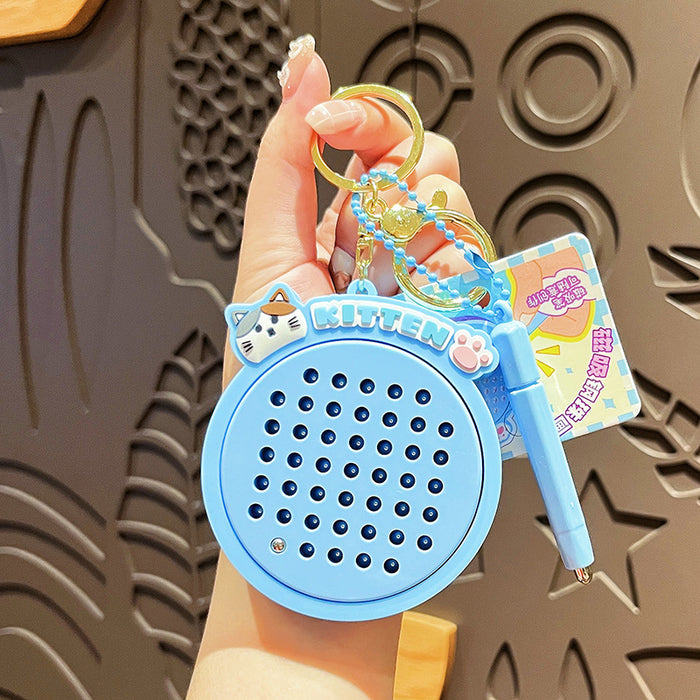 Wholesale Magnetic steel ball drawing board keychain cute cartoon practical keychain children's backpack pendant