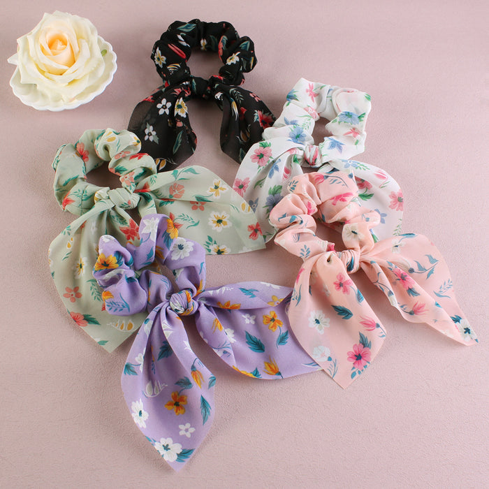 Wholesale hair tie hair ring Easter rabbit ear intestine ring hair accessories