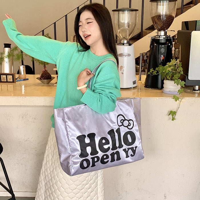 Wholesale Large Capacity Cat Tote Bag Shoulder Bag College Students' School Bag