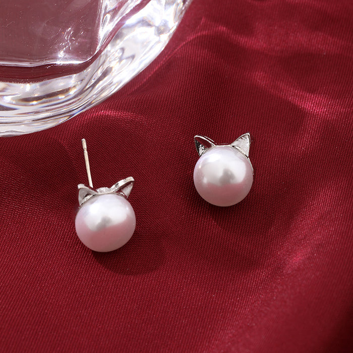 Wholesale Pearl earrings earrings, fashionable and versatile, cute and simple earrings