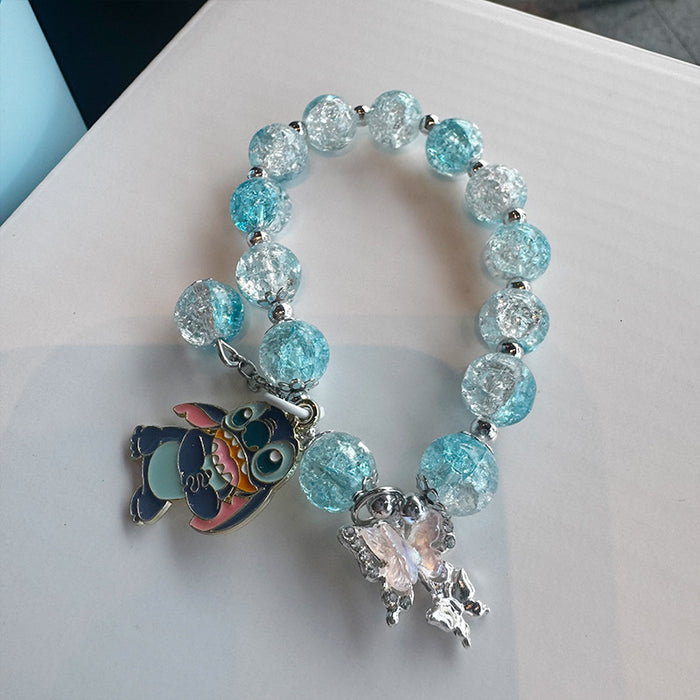 Wholesale Cartoon Crystal Bracelet Cute Girl' s Korean Style Jewelry Studdy Girl' s Best Friend Student Handset Ins