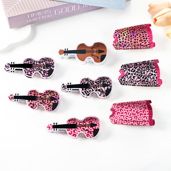 Wholesale Leopard Print Guitar Accessories Cartoon Hair Clips