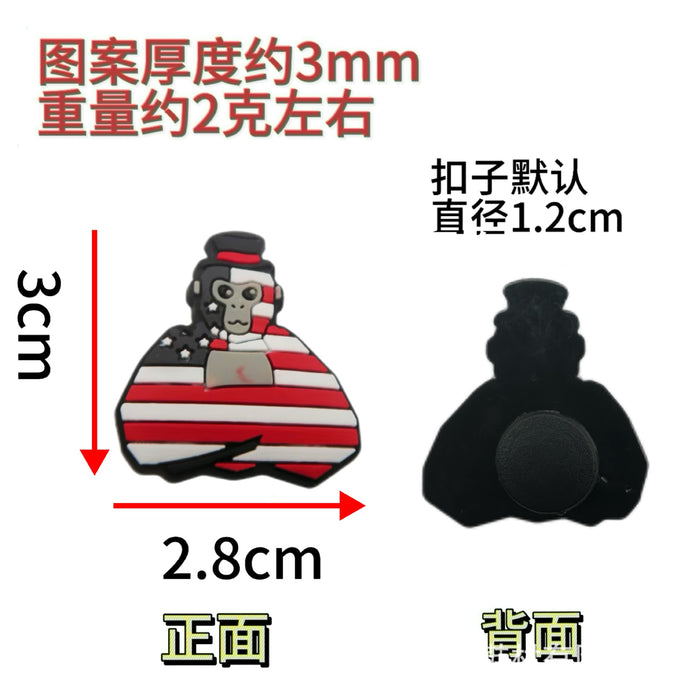 Wholesale Cave shoes, shoe buckles, cartoon cute PVC drip molded shoe flowers, detachable shoe accessories in stock