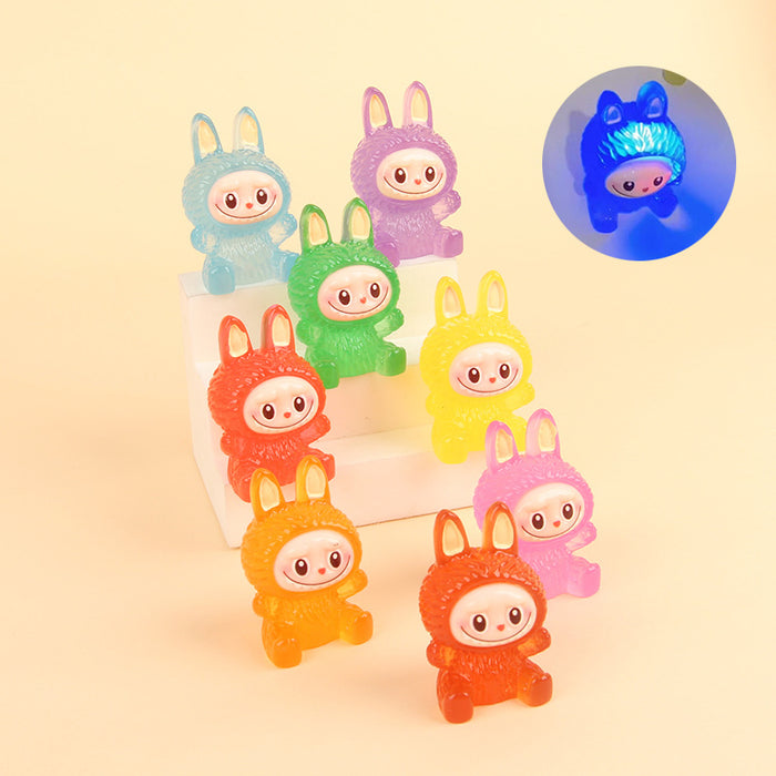 Wholesale Resin trendy cartoon flocked keychain pendant