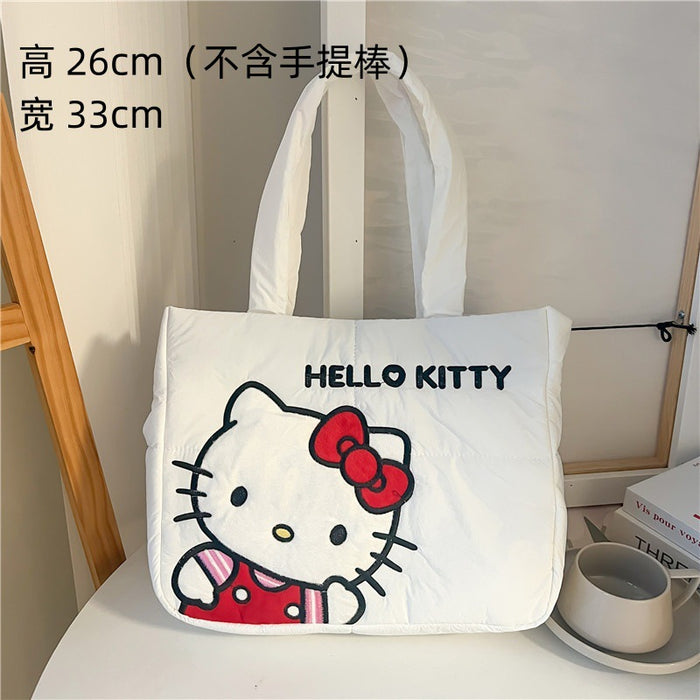 Wholesale New Style Cartoon Down Cloth Handbag Small Dog Shoulder Bag Cute Rabbit Tote Bag Birthday Gift JDC-SD-ZeZ002